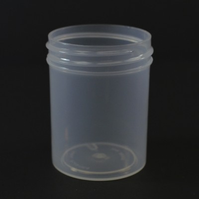 2 oz 48/400 Regular Wall Straight Base Natural PP Jar