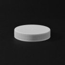53/400 White Ribbed Straight PP Cap / PS Liner - 1300/Case