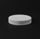 58/400 White Ribbed Straight PP Cap / PS Liner - 1100/Case