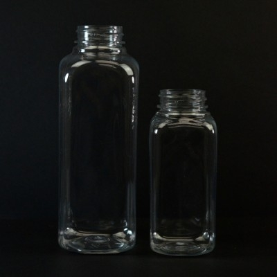 French Square Plastic Bottles