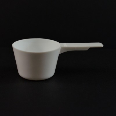 29.6 cc Plastic Measuring Scoop White Short Handle 3.237 X 1.737 X 1.158