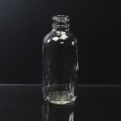 4 oz Boston Round 24/400 Clear Glass Bottle